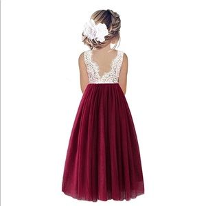 Lace back,  tutu/ Tull special occasion dress